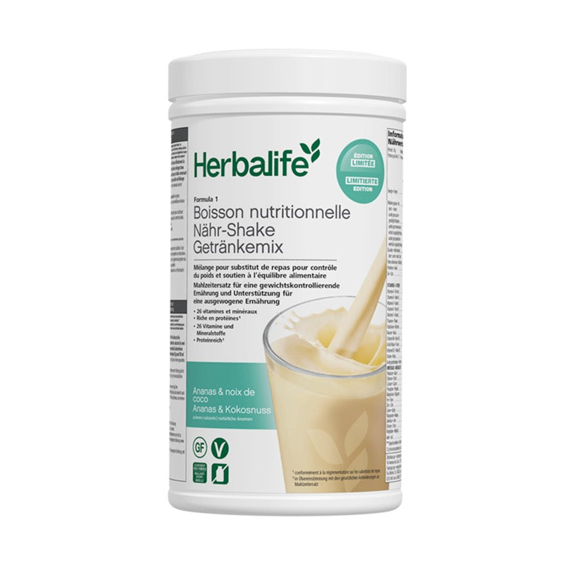 Formula 1-Shake Ananas & Kokosnuss Saisonale Edition 550 g (Bestseller&Limited Edition)