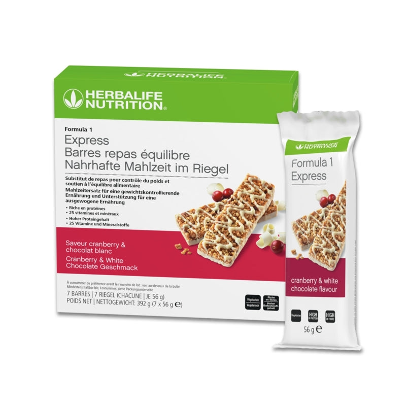 Formula 1 Express Riegel Cranberry & White Chocolate/Dark Chocolate 7 Riegel 56 g